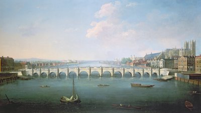 A View of the Thames at Westminster Bridge by Joseph Nicholls